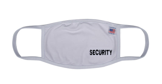 Stars Uniform White Reusable Washable Face Mask (Security) - Primary View