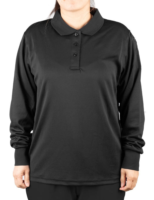 Stars Uniform Womens Tactical Performance Long Sleeve Polo Shirt - Primary View