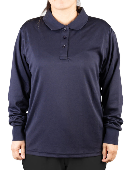Stars Uniform Womens Tactical Performance Long Sleeve Polo Shirt - Alternate View