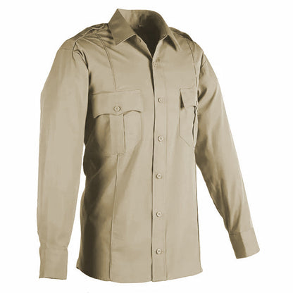 100% Polyester Long Sleeve Uniform Shirt SALE - Tan