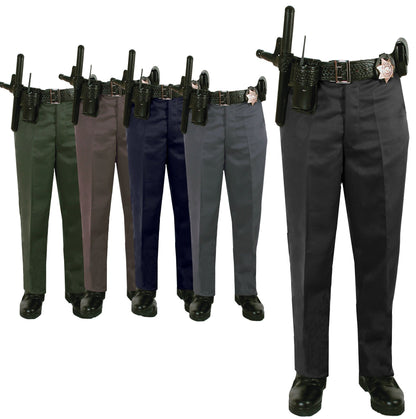 Polyester Elastique Weave Uniform Slacks - Fabric and construction overview