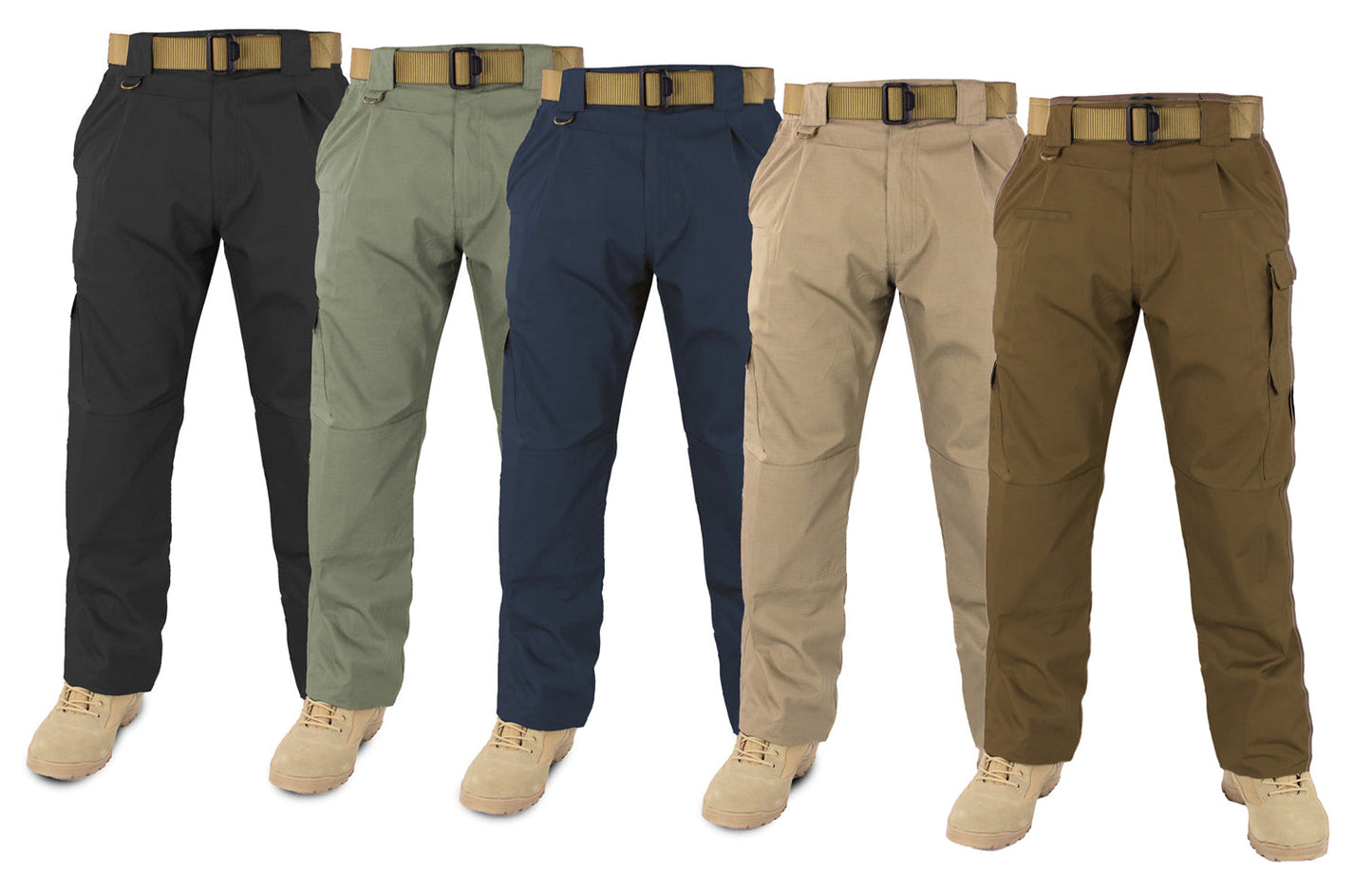 Tactical Training Trousers - group view of available colors