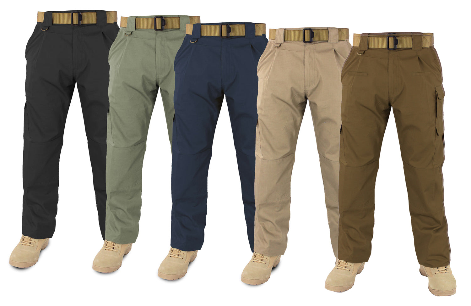 Tactical Training Trousers - group view of available colors