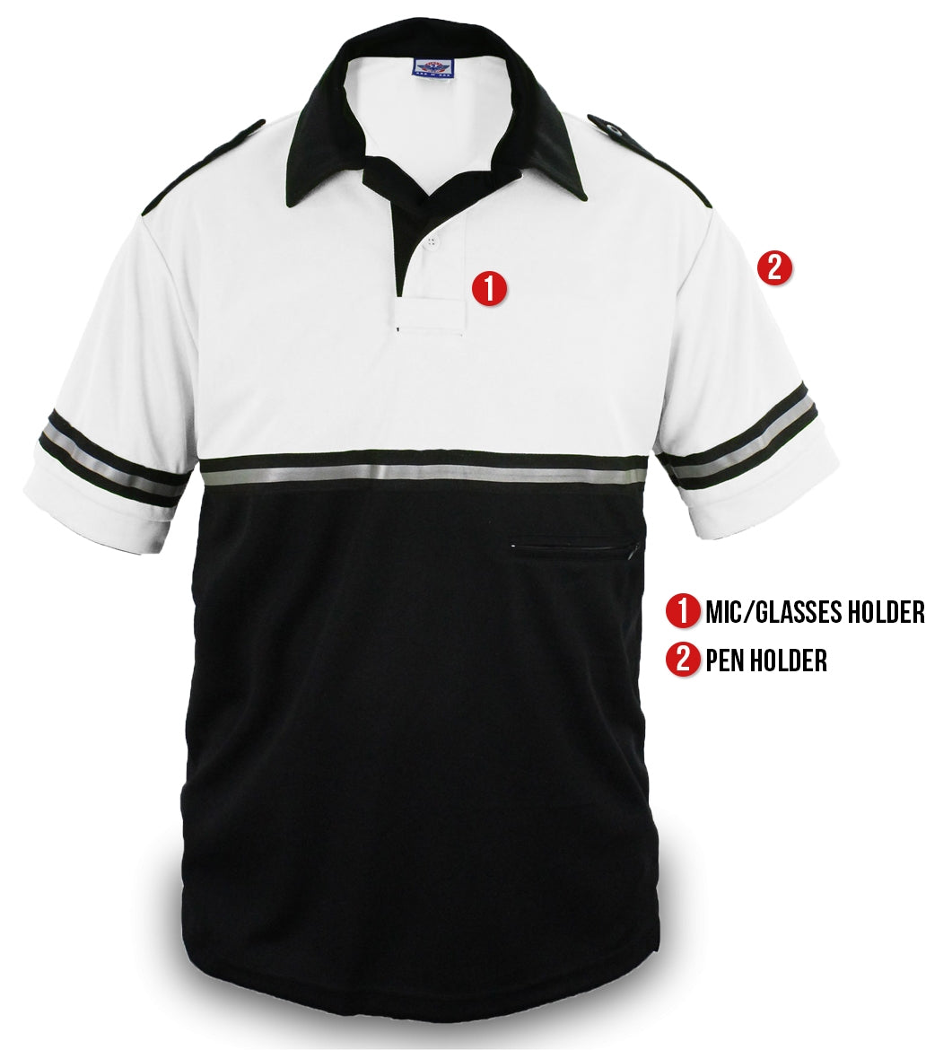 Stars Uniform Two Tone Bike Patrol Shirt with Zipper Pocket