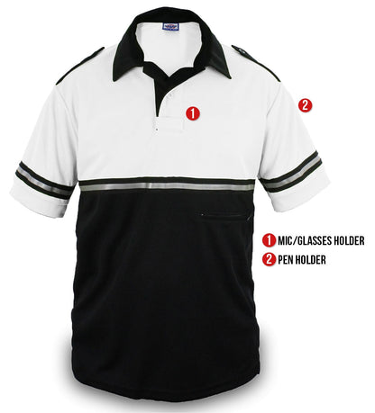 Stars Uniform Two Tone Bike Patrol Shirt with Zipper Pocket