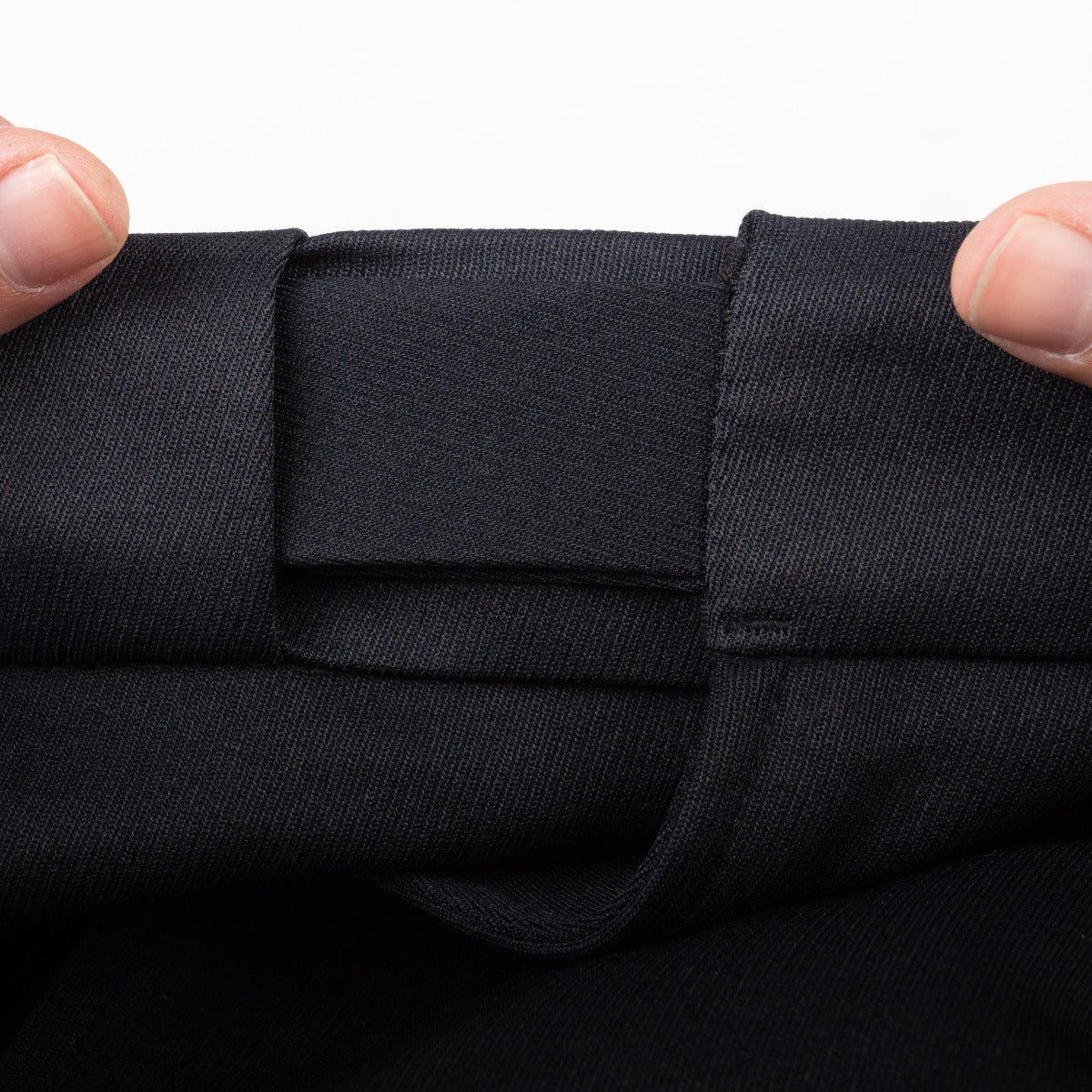 Polyester Elastique Weave Uniform Slacks - Tunnel waistband detail