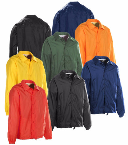 Plain Windbreakers - group view of available colors